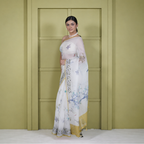 Organza Shikara Digital Print Saree