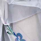Grey Organza Digital Print Saree